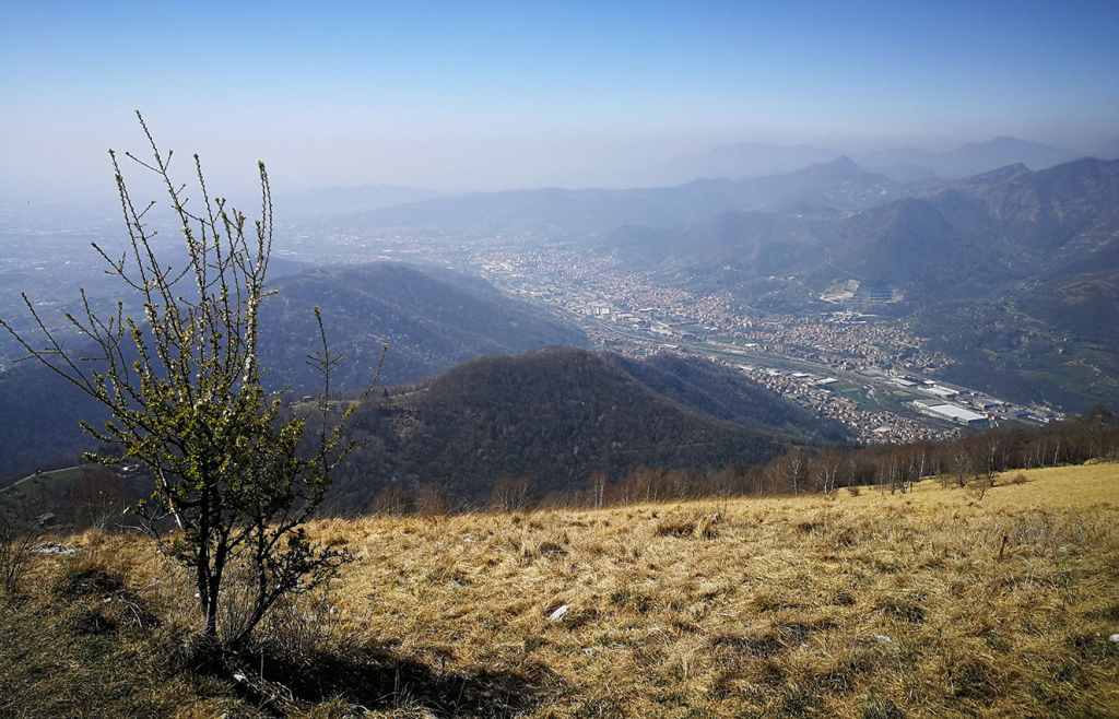 La Val Seriana, vista dal Monte Misma